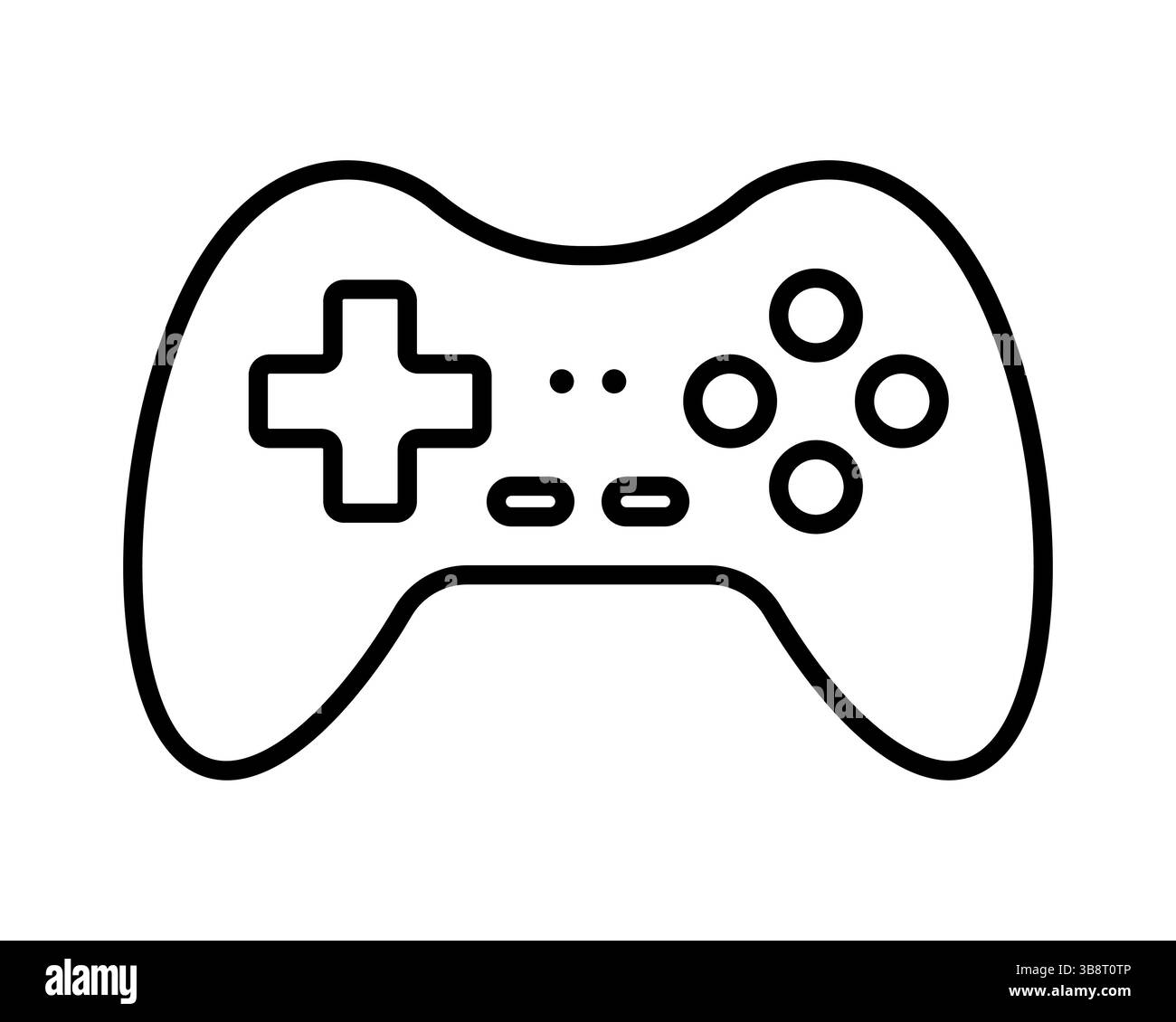 Illustration élégante d'une manette de jeu vidéo. Parfait pour les sites Web, les applications ou les présentations liées aux jeux, à la technologie ou au divertissement. Illustration de Vecteur