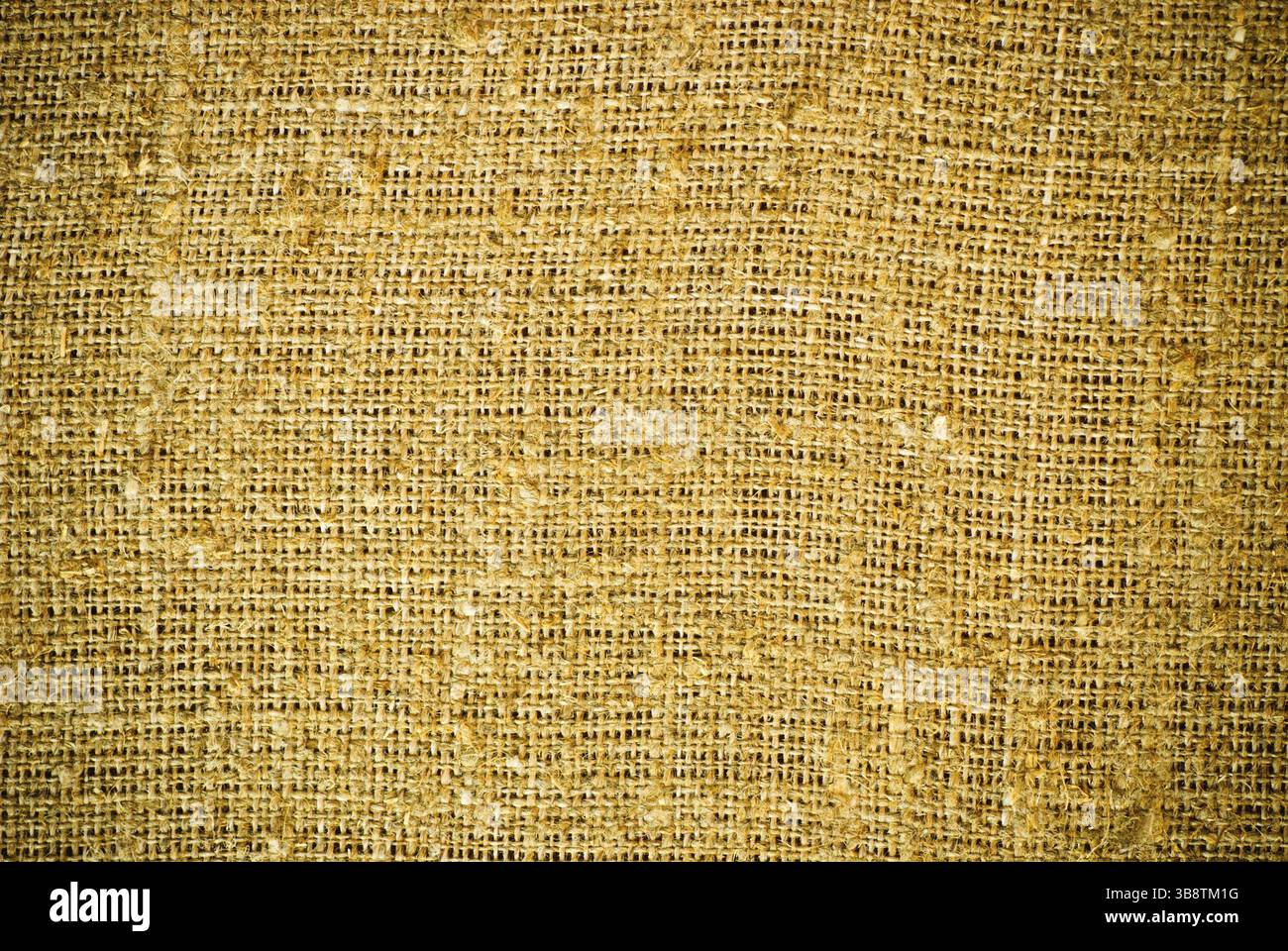 Vieux fond de toile de jute gros plan pour la conception Banque D'Images