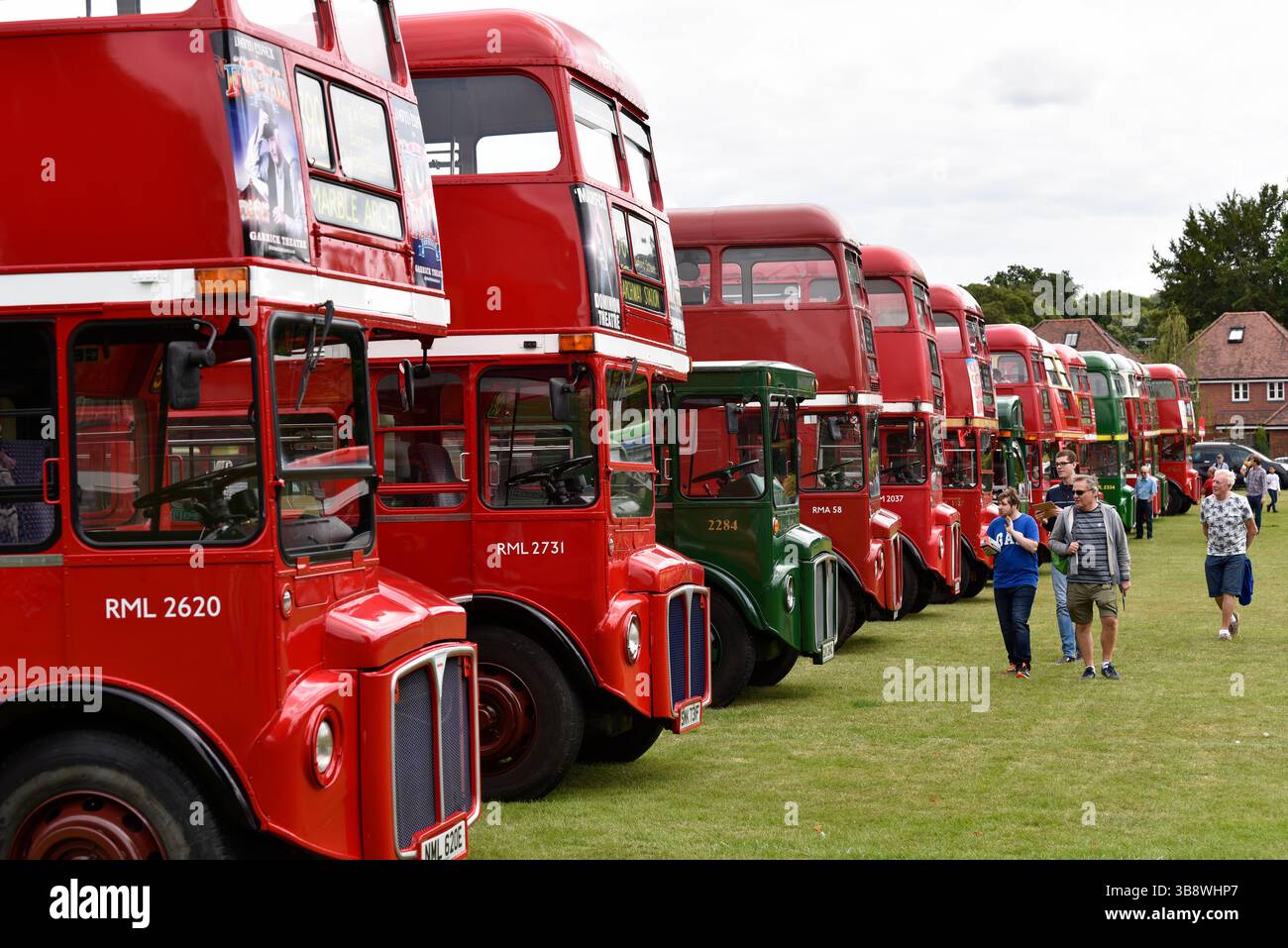 Rallye de bus, Alton, Hampshire, Royaume-Uni Banque D'Images