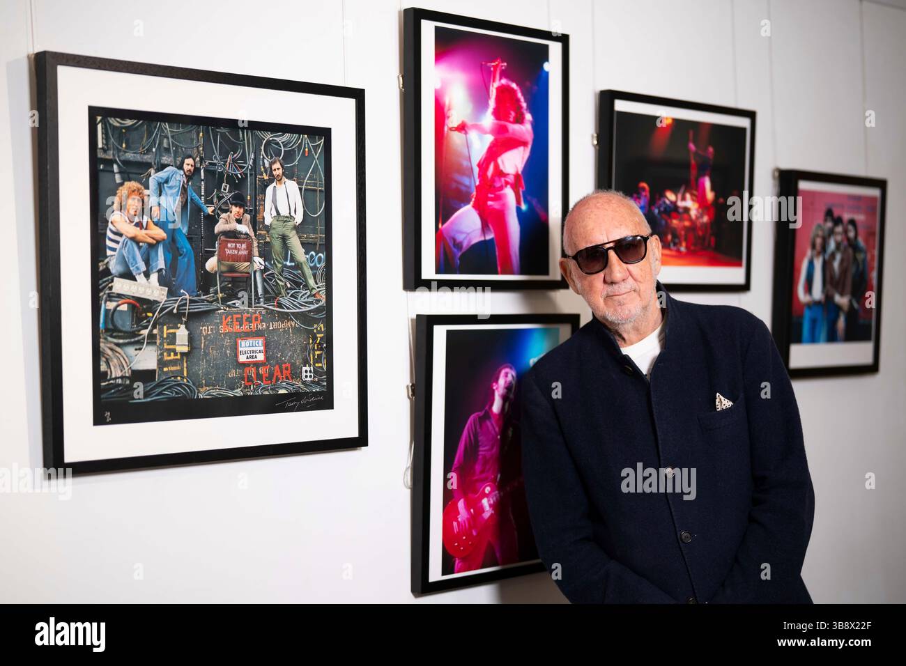 Pete Townshend poses for portrait photographs after the announcement of 'The Who: The Song Is Over, The North American Farewell Tour' on Thursday, May 8, 2025, in London. (Photo by Scott A Garfitt/Invision/AP) Banque D'Images