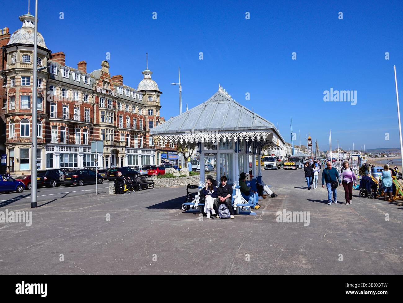 Le Royal Hotel sur l'esplanade de Weymouth, Dorset Banque D'Images