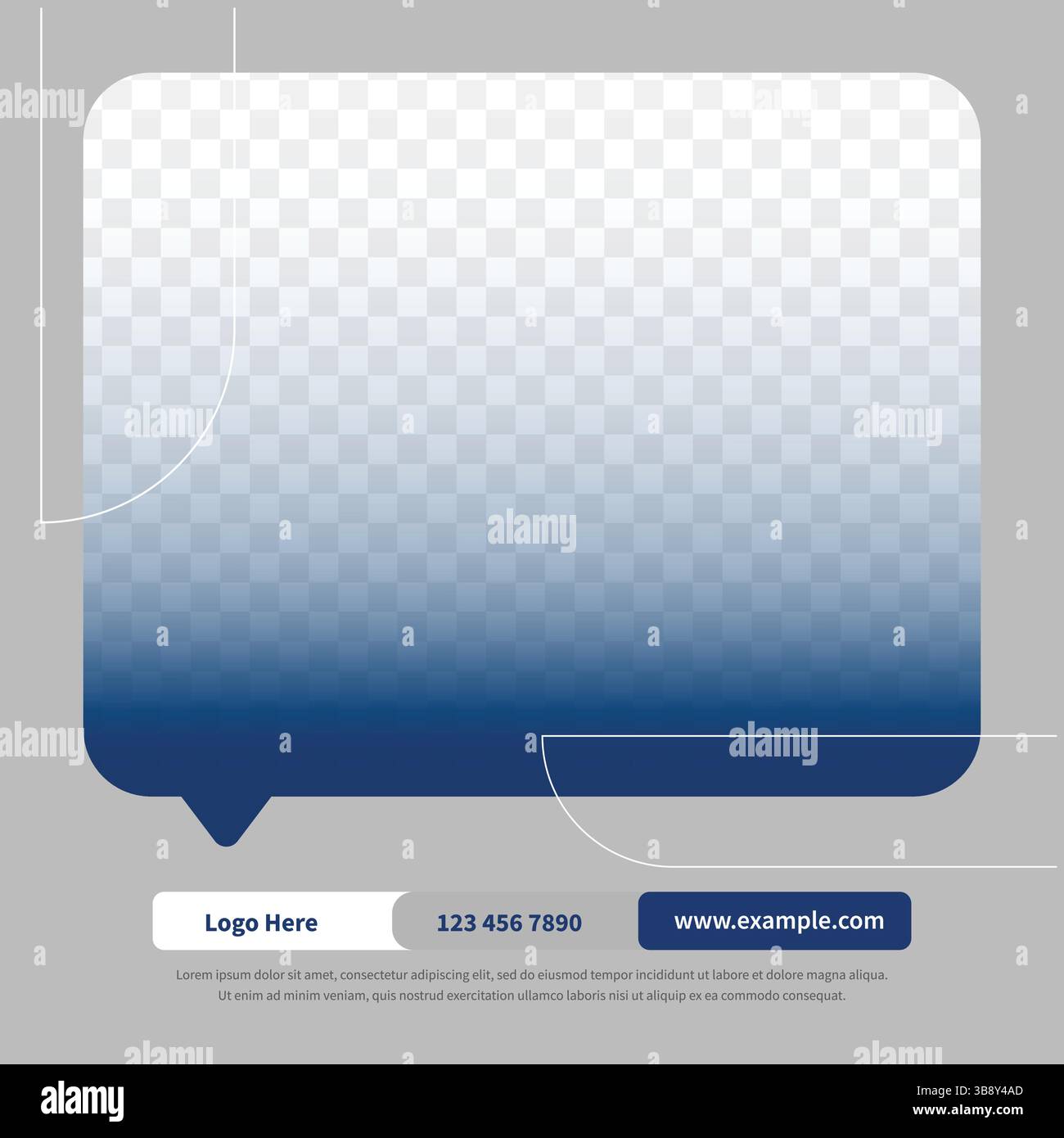 Conception moderne de carte de citation de médias sociaux - UI UX style conception de carte de citation Illustration de Vecteur