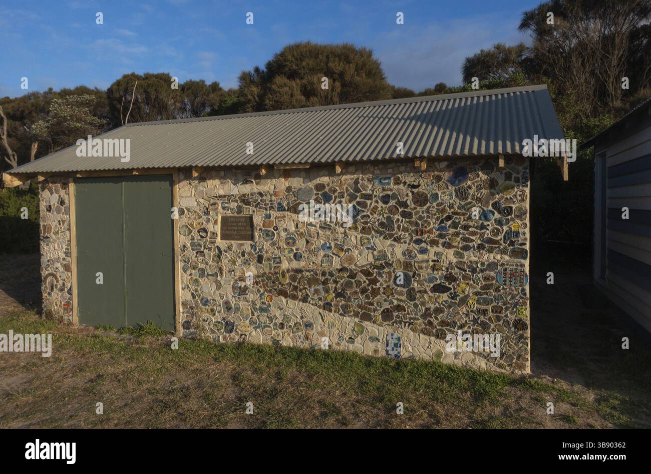 Cabane de plage à Dromana Victoria, Australie, Océanie Banque D'Images