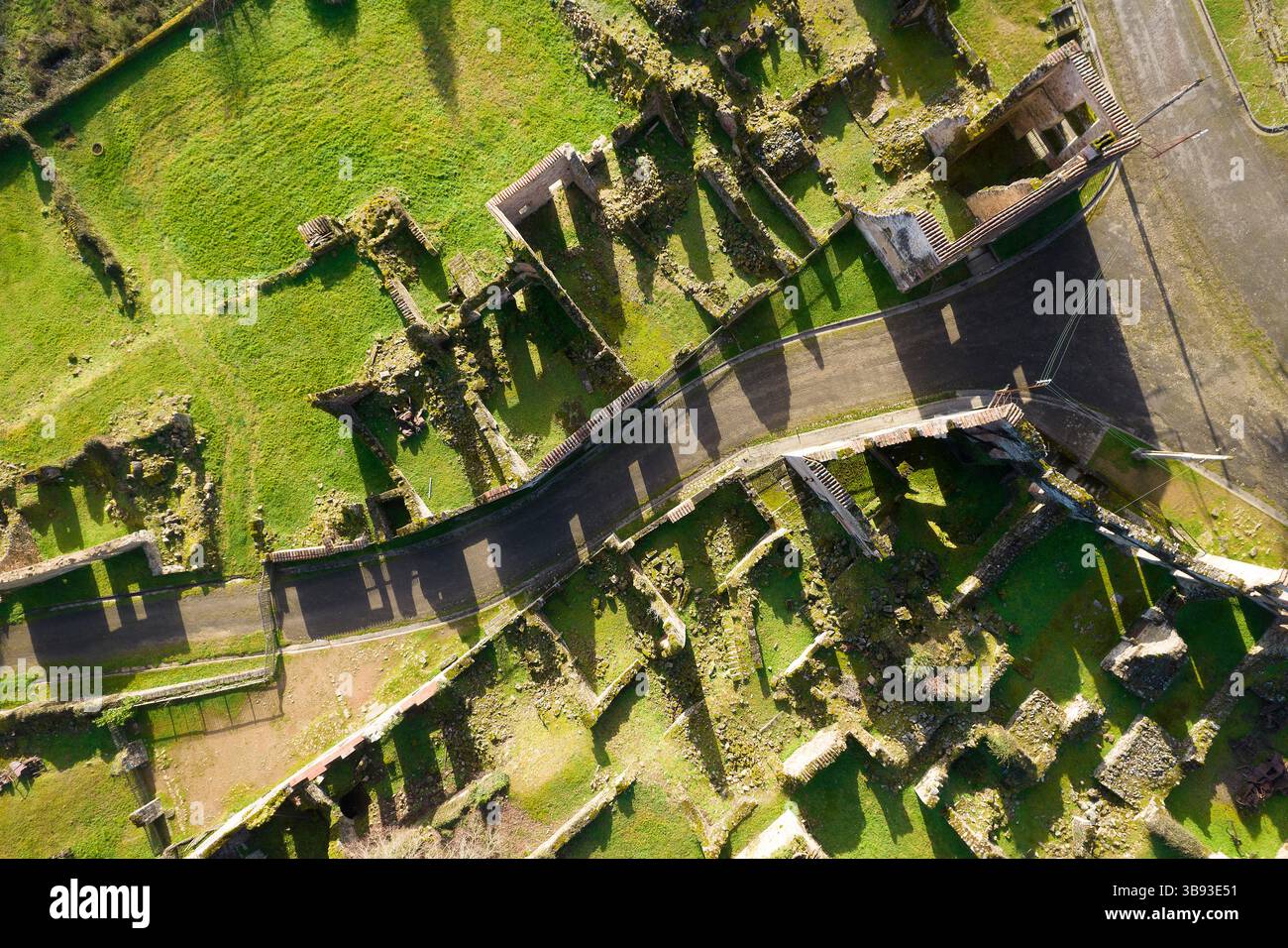 Ruines d'Oradour-sur-Glane, haute Vienne, Nouvelle Aquitaine, France Banque D'Images