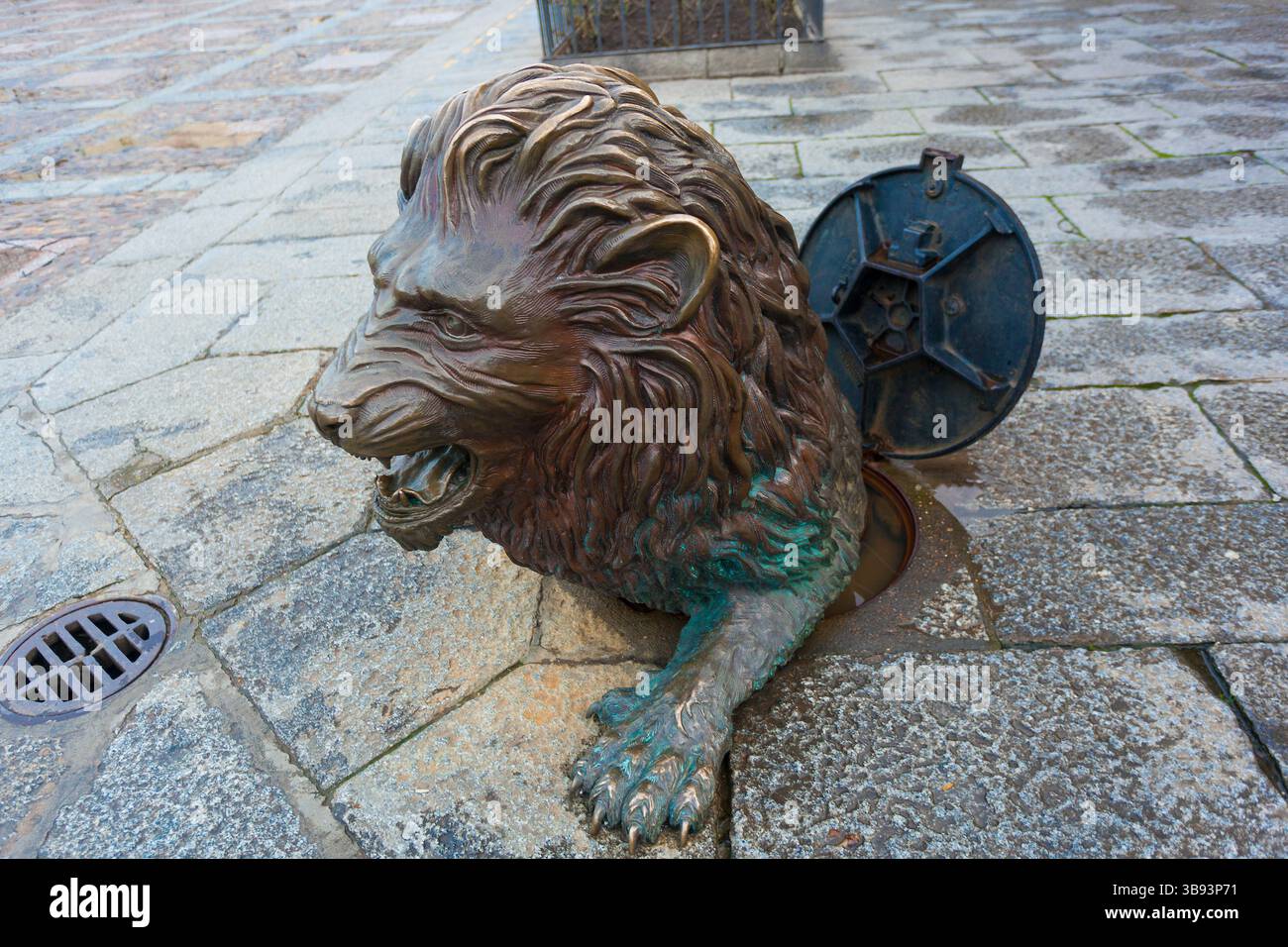 Lyon dans la ville de Leon, Castilla y Leon, Espagne Banque D'Images