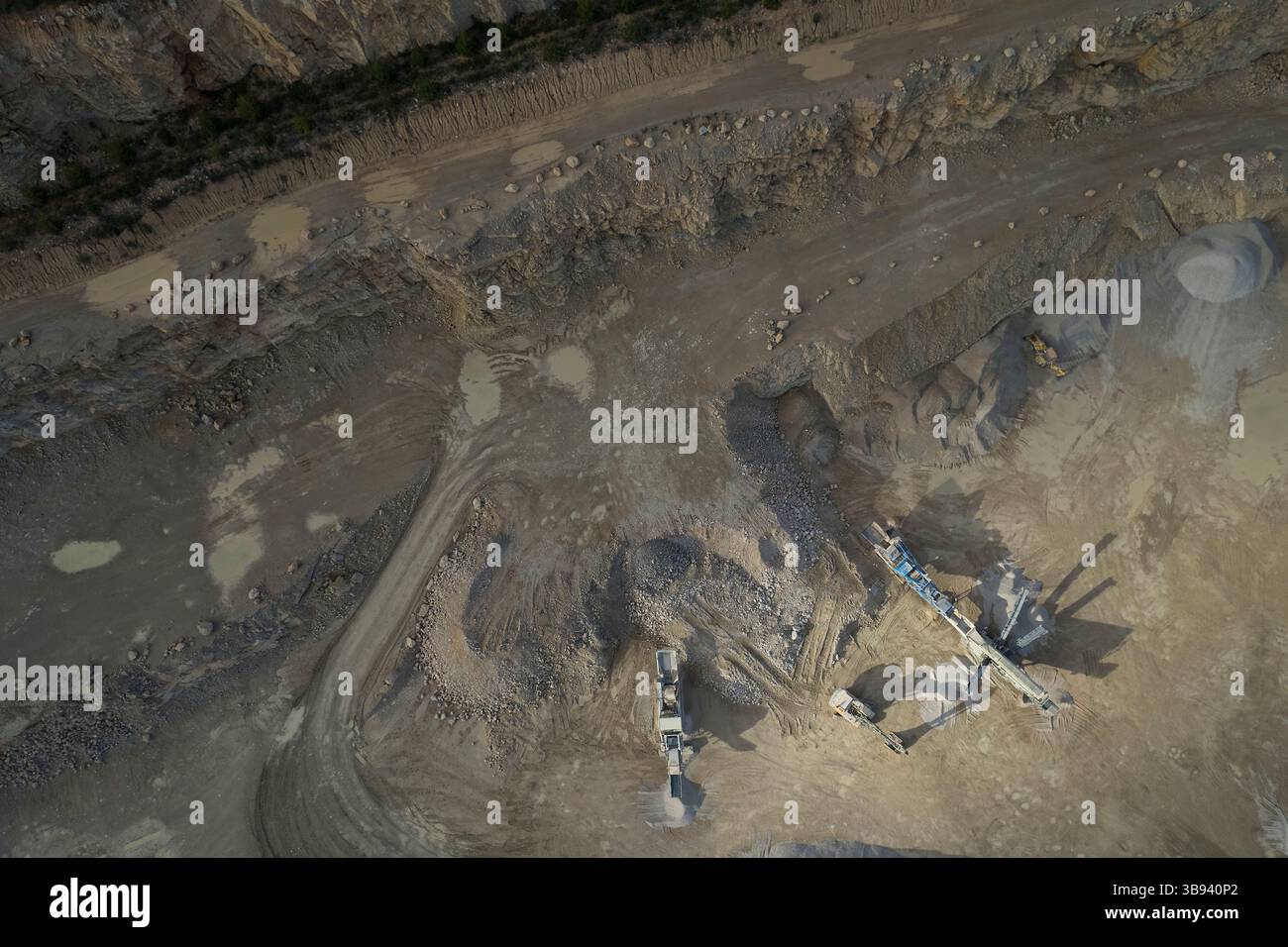 Carrière en Algarve, Portugal Banque D'Images