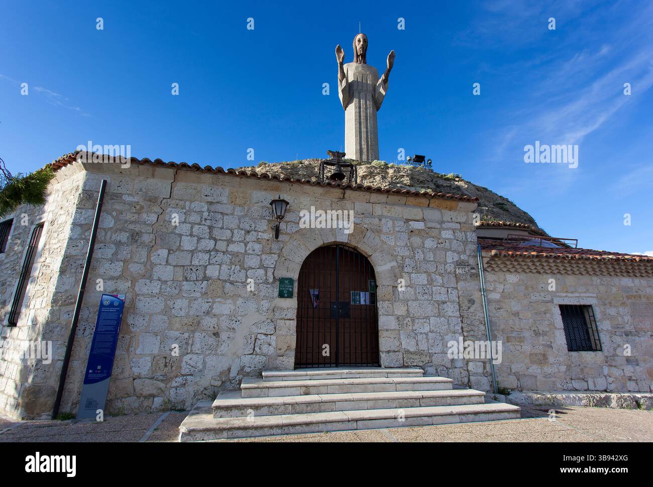 Christ de l'Otero, Palencia, Castilla y Leon, Espagne Banque D'Images