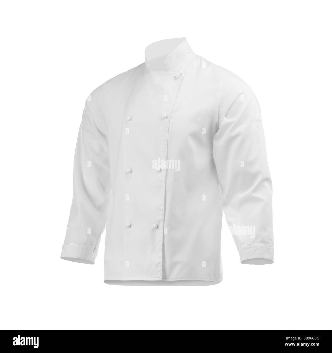 Veste de chef isolée sur blanc. Fait partie de l'uniforme traditionnel Banque D'Images Veste de chef isolée sur blanc. Fait partie de l'uniforme traditionnel Banque D'Images