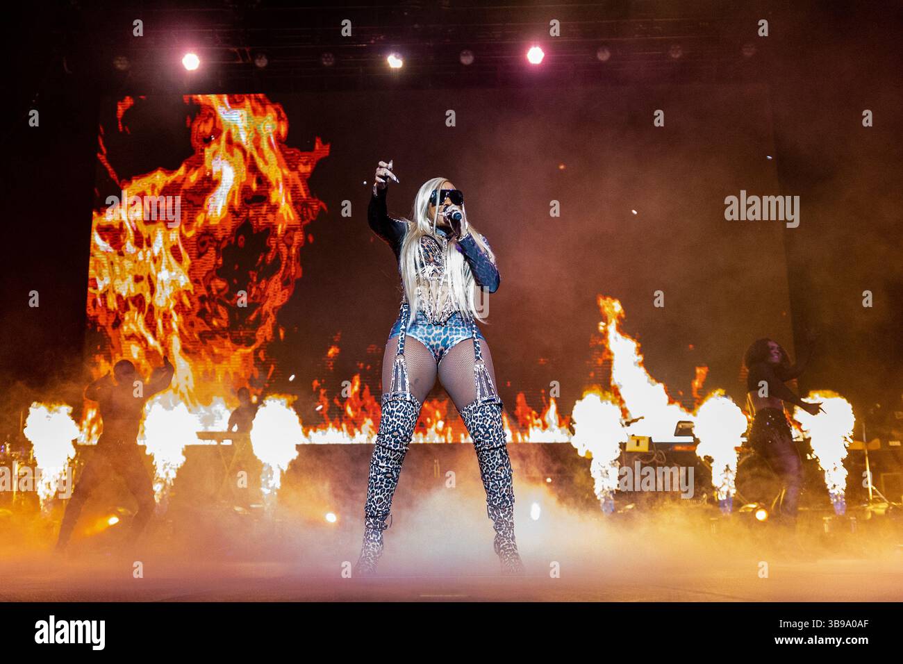 29 décembre 2022, Jacksonville, Floride, États-Unis : MARY J BLIGE se produit au Vystar Veterans Memorial Arena (crédit image : © D'avril Grant/ZUMA Press Wire) Banque D'Images