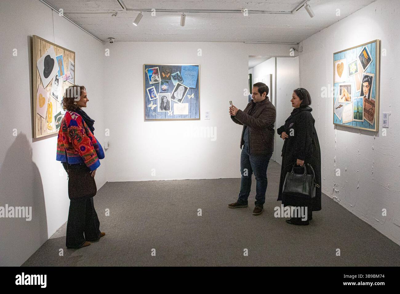 Galerie d'art à Téhéran, Iran. Banque D'Images