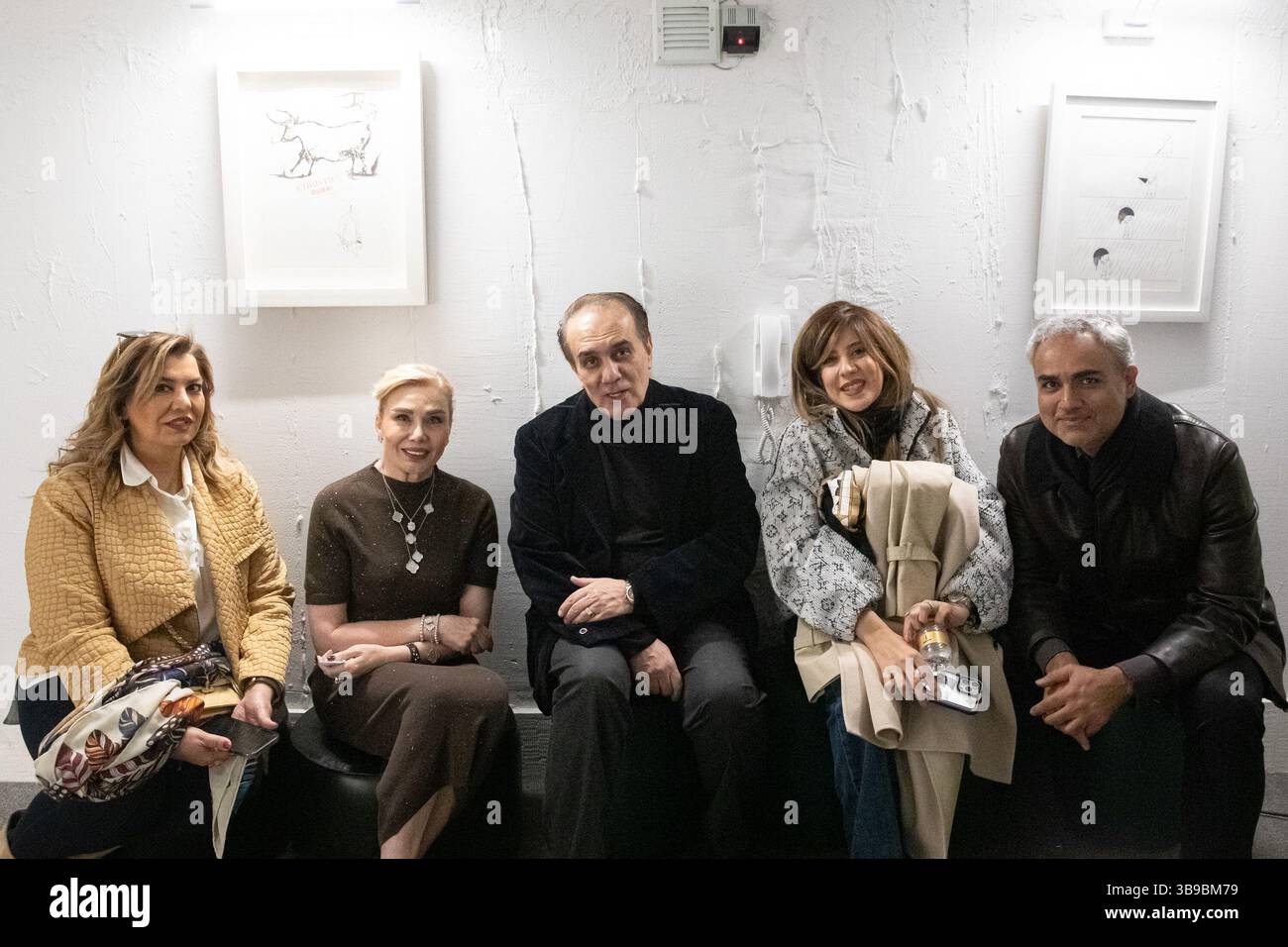 Galerie d'art à Téhéran, Iran. Banque D'Images