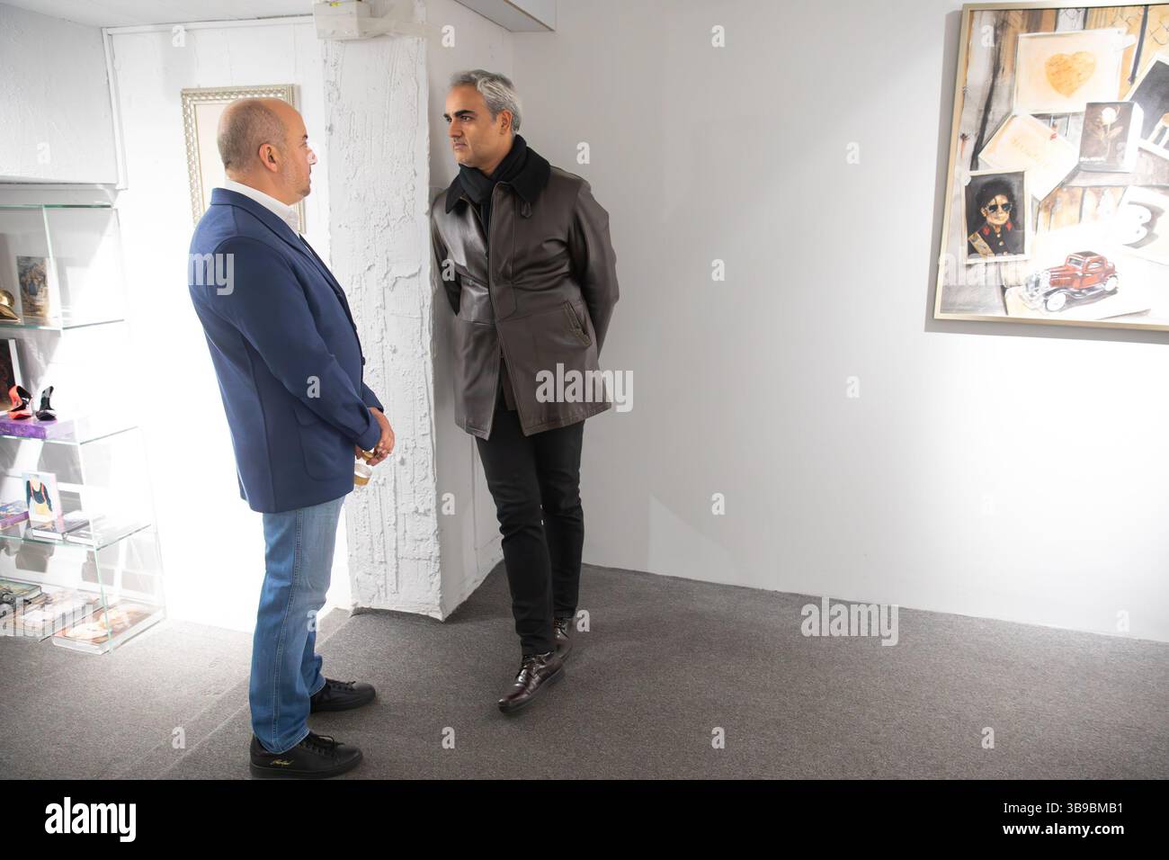 Galerie d'art à Téhéran, Iran. Banque D'Images