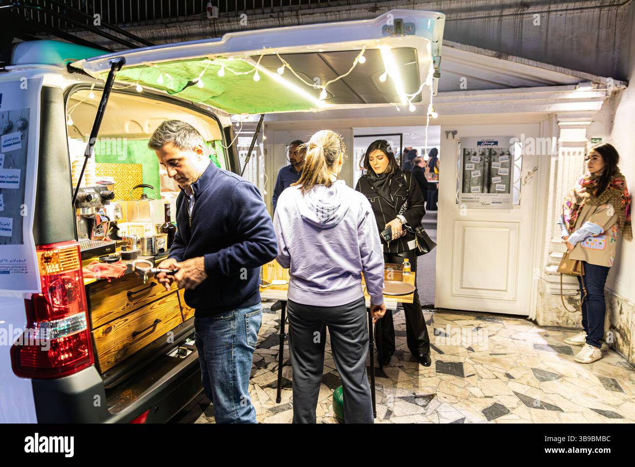 Galerie d'art à Téhéran, Iran. Banque D'Images