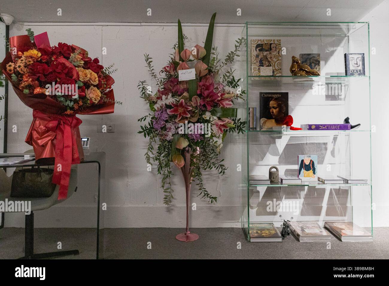 Galerie d'art à Téhéran, Iran. Banque D'Images