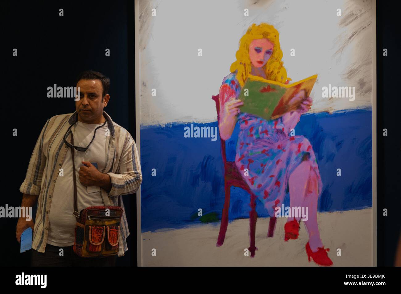 Galerie d'art à Téhéran, Iran. Banque D'Images