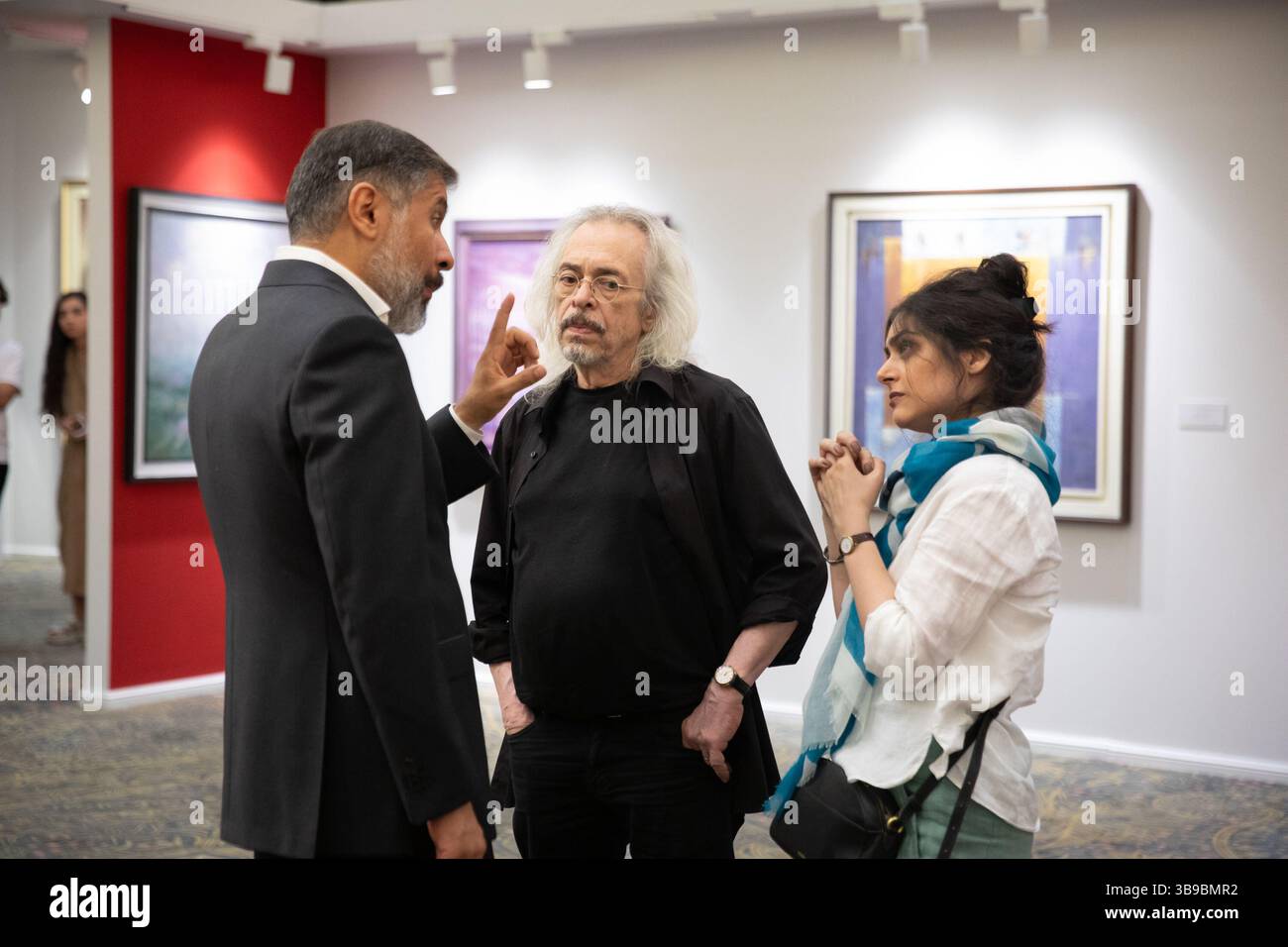 Galerie d'art à Téhéran, Iran. Banque D'Images