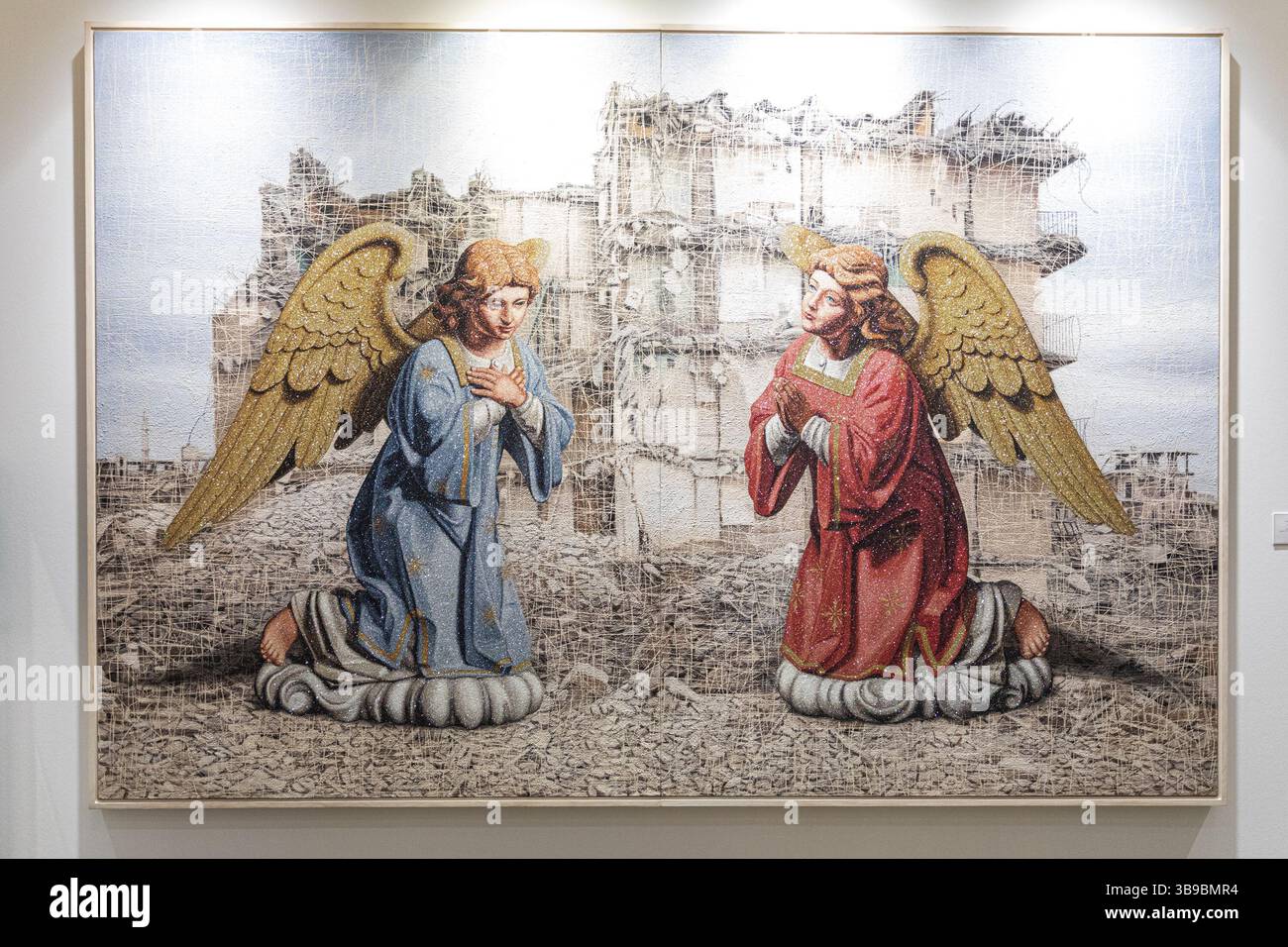 Galerie d'art à Téhéran, Iran. Banque D'Images