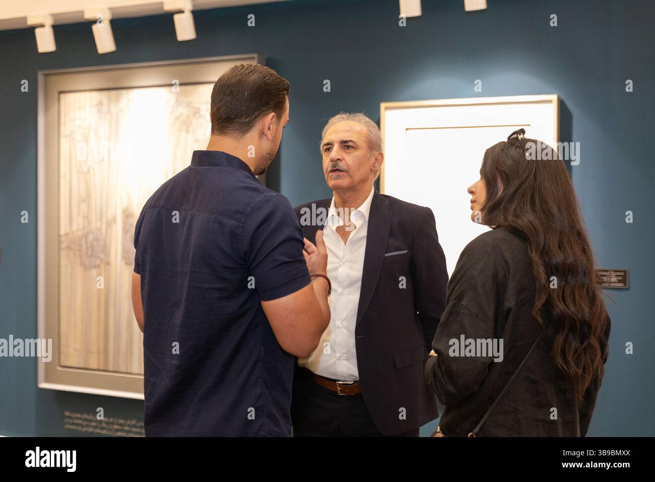 Galerie d'art à Téhéran, Iran. Banque D'Images