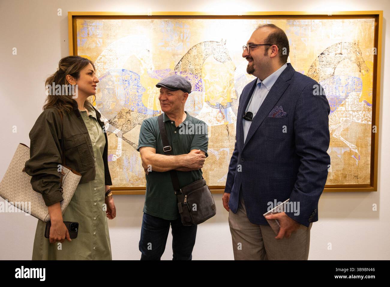 Galerie d'art à Téhéran, Iran. Banque D'Images