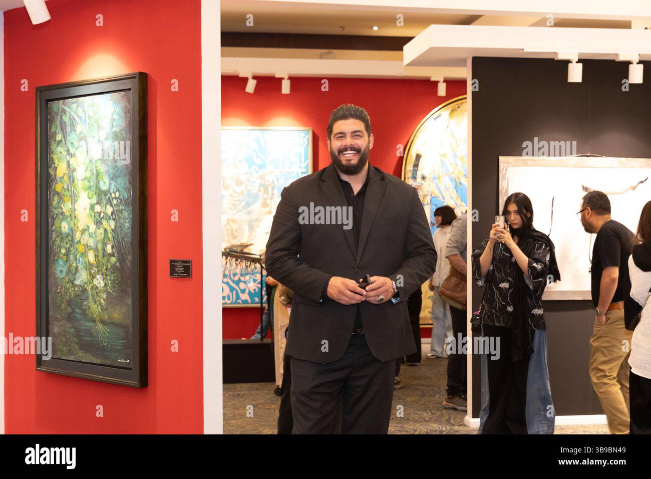 Galerie d'art à Téhéran, Iran. Banque D'Images