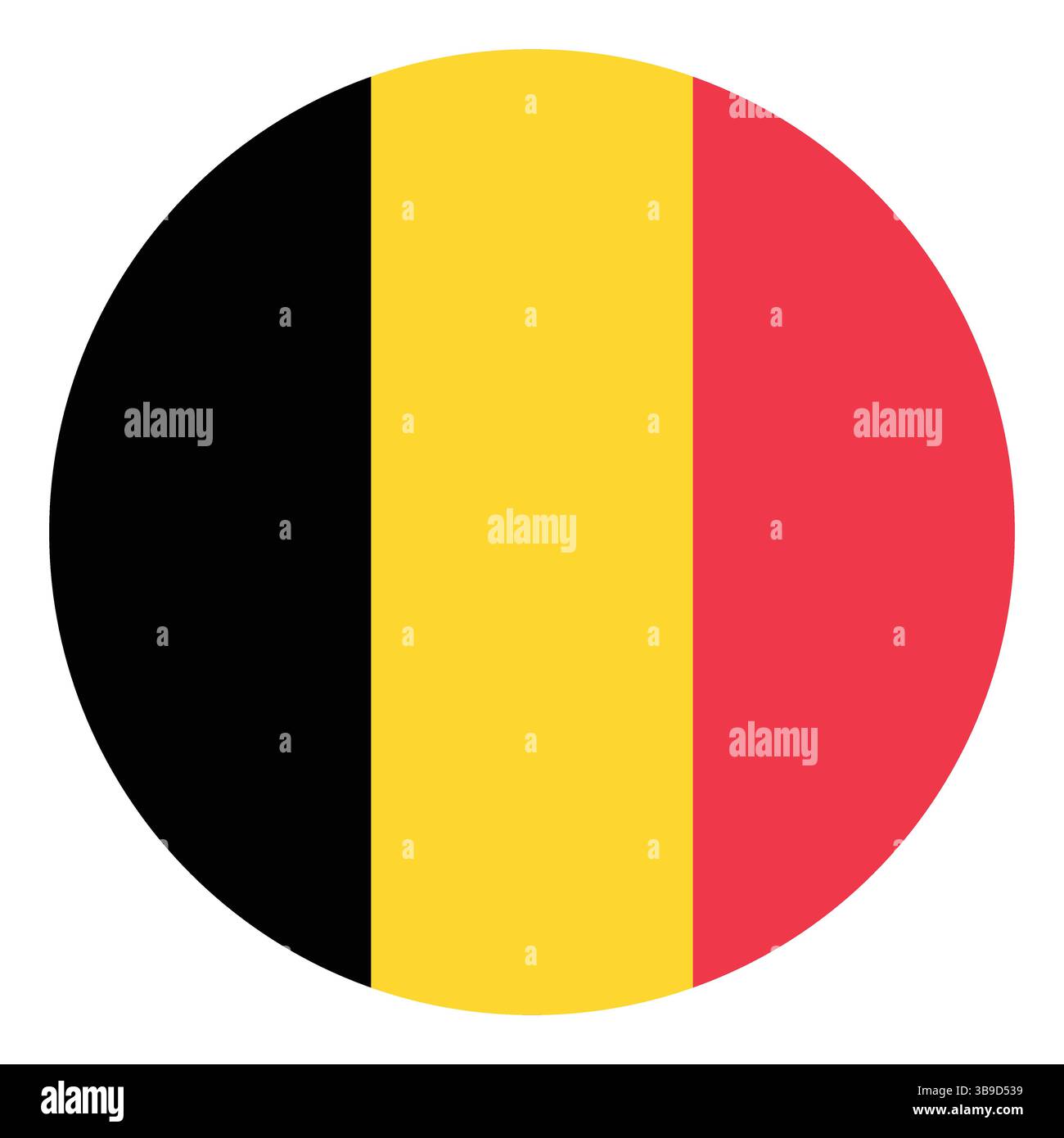 Drapeau de la Belgique. Drapeau belge. Belgique cercle drapeau logo icône ordinateur illustration vectorielle conception Illustration de Vecteur