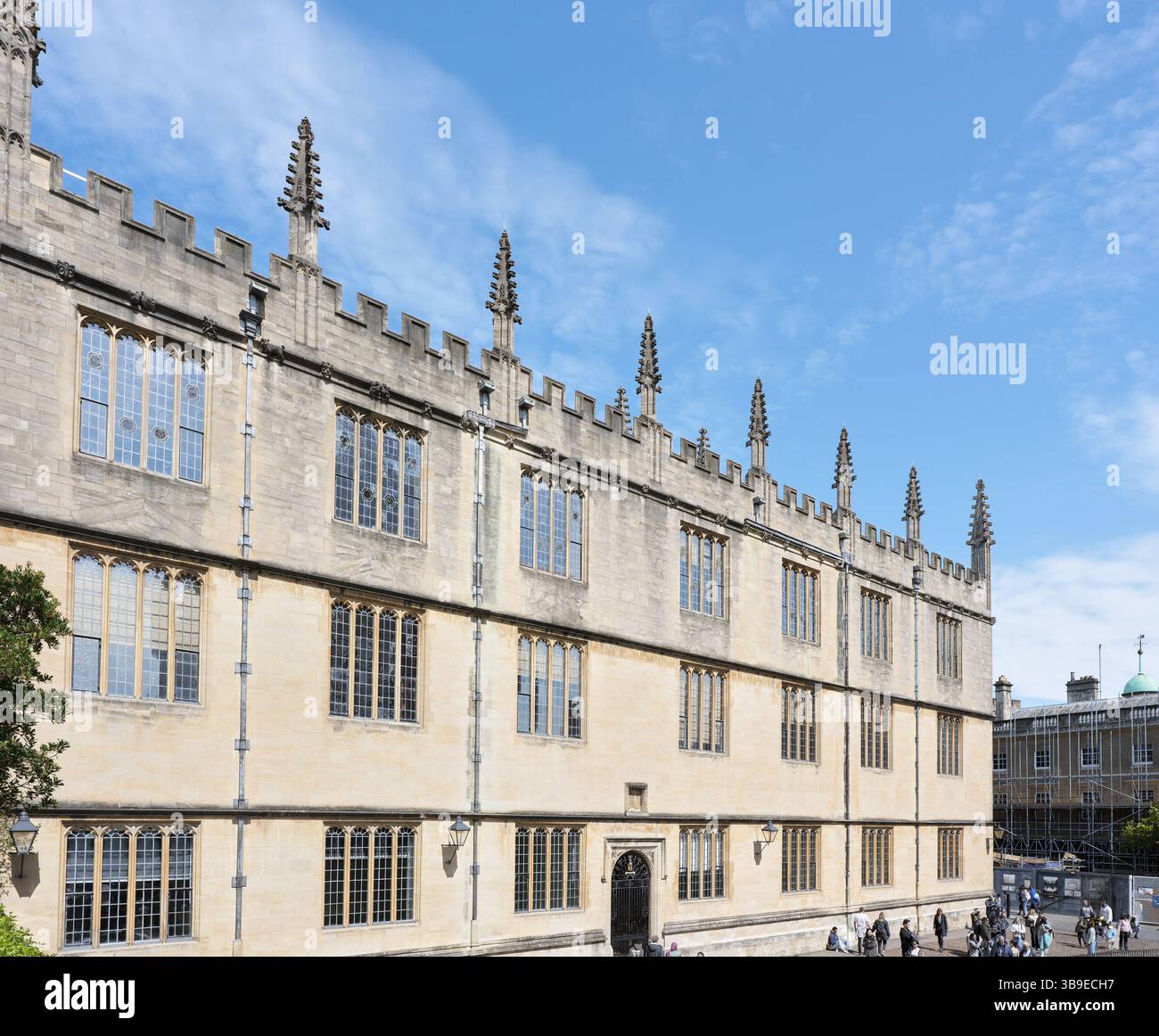 Ancienne bibliothèque Bodleian, Université d'Oxford, Angleterre. Banque D'Images