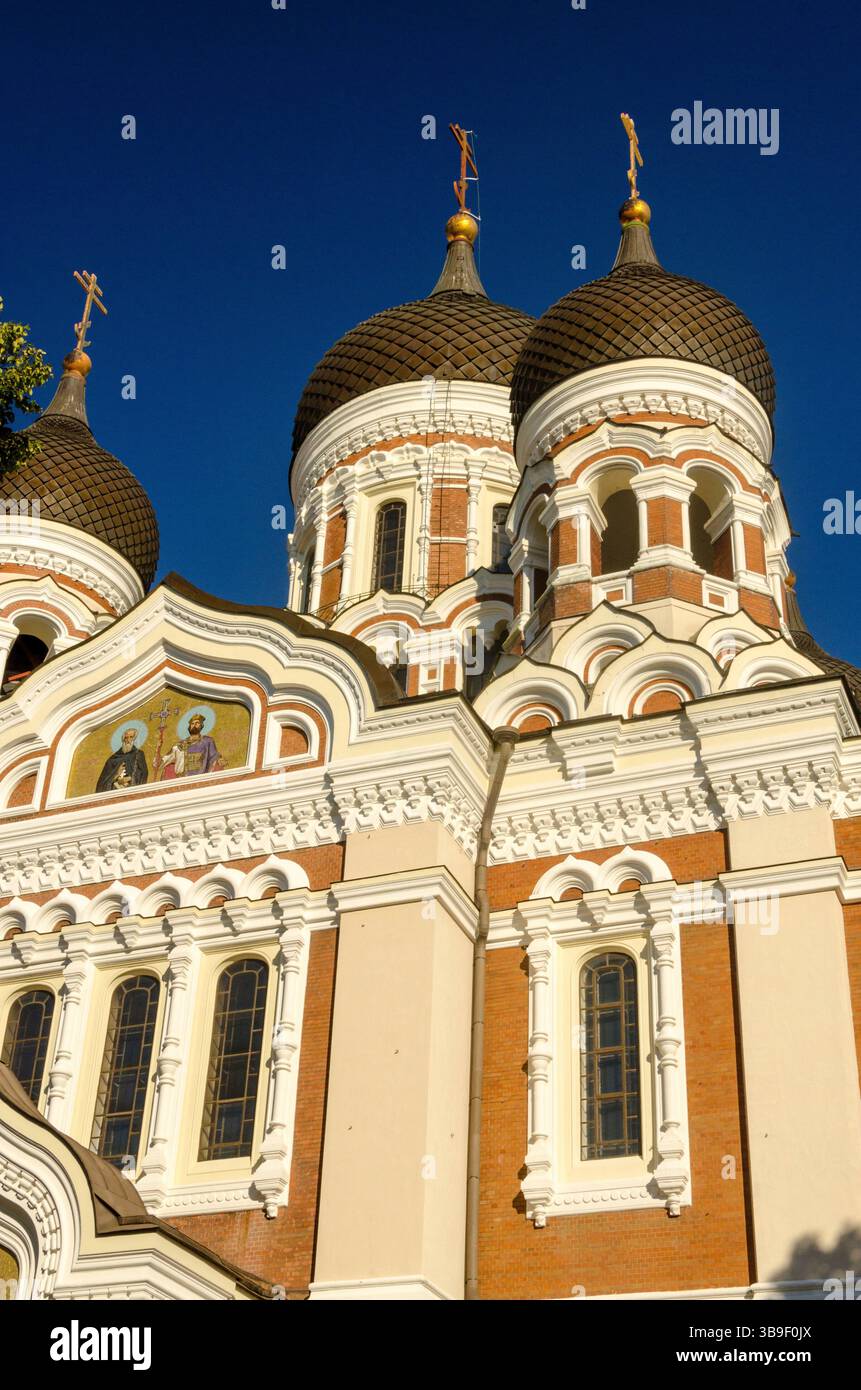 Cathédrale Alexandre-Nevsky avec dômes d'oignon Banque D'Images