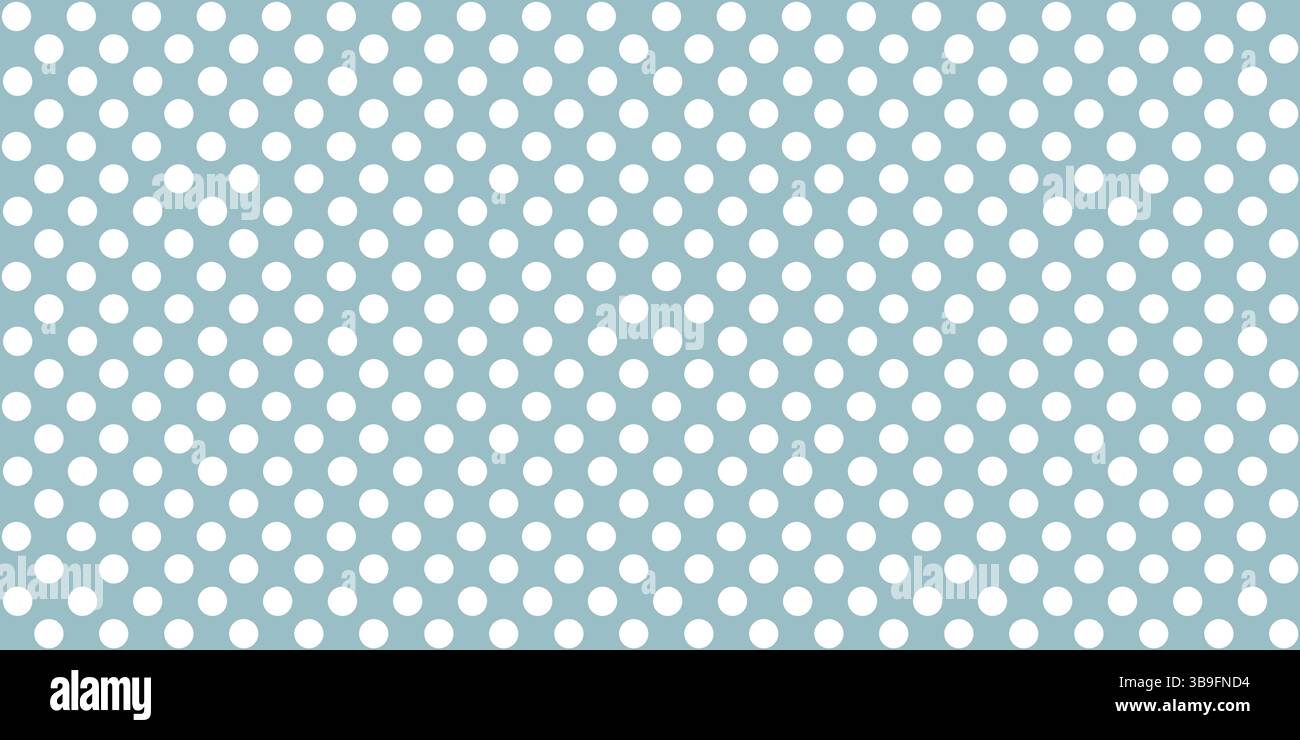 Motif de points blancs sur fond bleu Banque D'Images