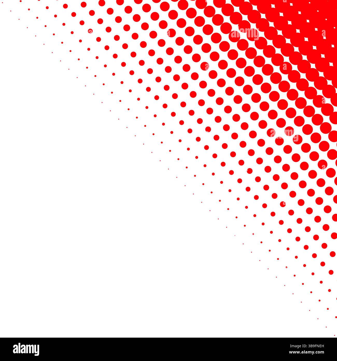 Bannière de fond dégradé avec transition de couleur diagonale blanc rouge à partir de points Banque D'Images