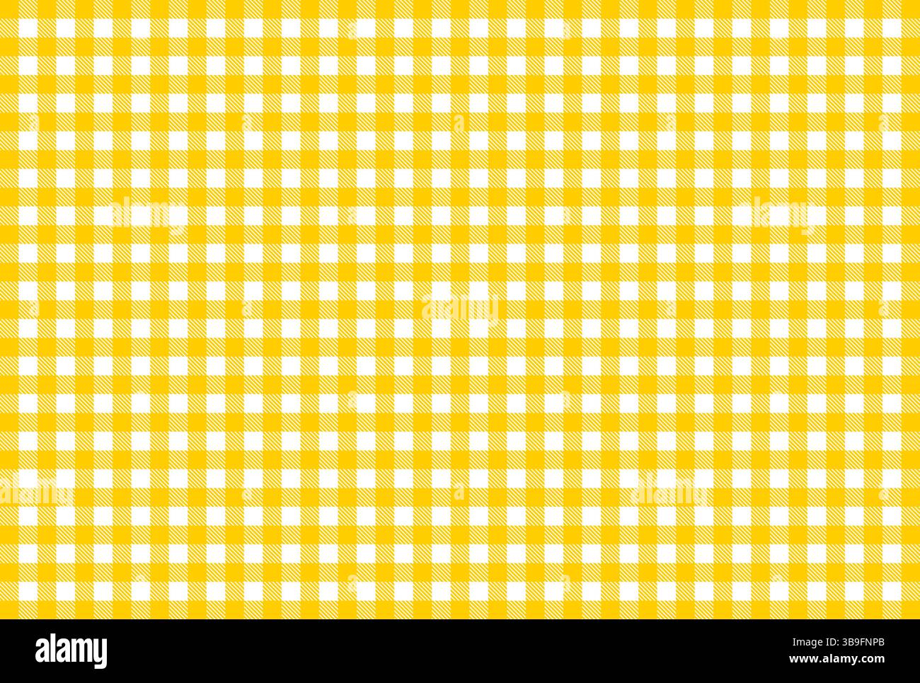 Nappe à damiers avec motif orange et blanc Banque D'Images