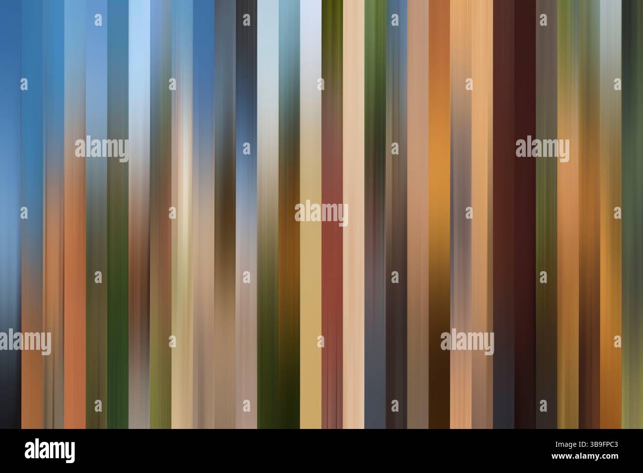 Rayures colorées, composées de 30 clichés individuels Banque D'Images