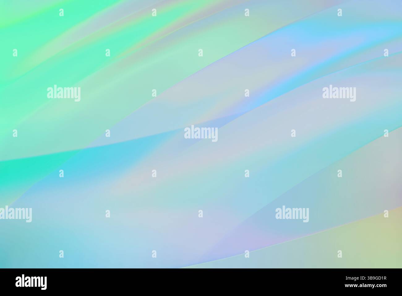 Un motif abstrait apaisant avec des dégradés pastel doux dans des tons bleus et verts. Les courbes fluides et douces créent une exper visuelle sereine et apaisante Banque D'Images