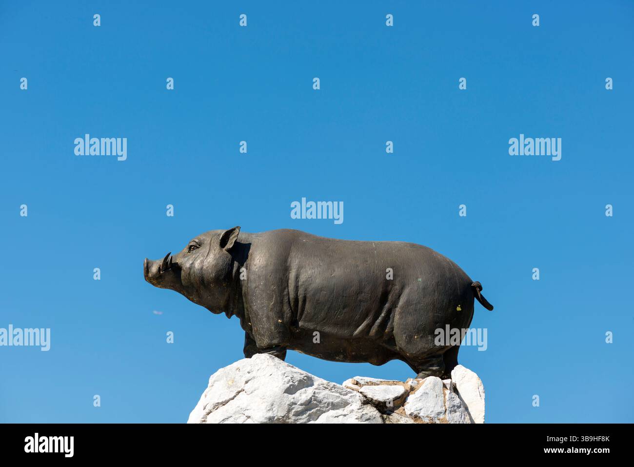 Saha Chat Monument (aussi : Pig Monument) un monument à Khlong Lot en face de Wat Ratchabophit, district de Phra Nakhon, Bangkok, Thaïlande, Asie Banque D'Images