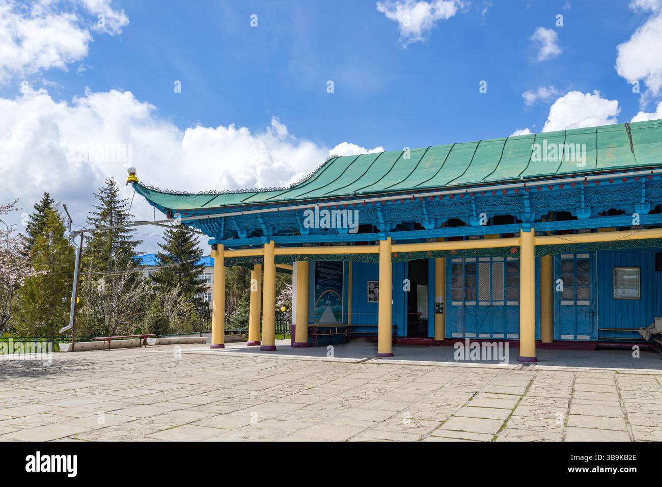 Mosquée Dungan à Karakol, Kirghizistan. Point d'intérêt du voyage Banque D'Images
