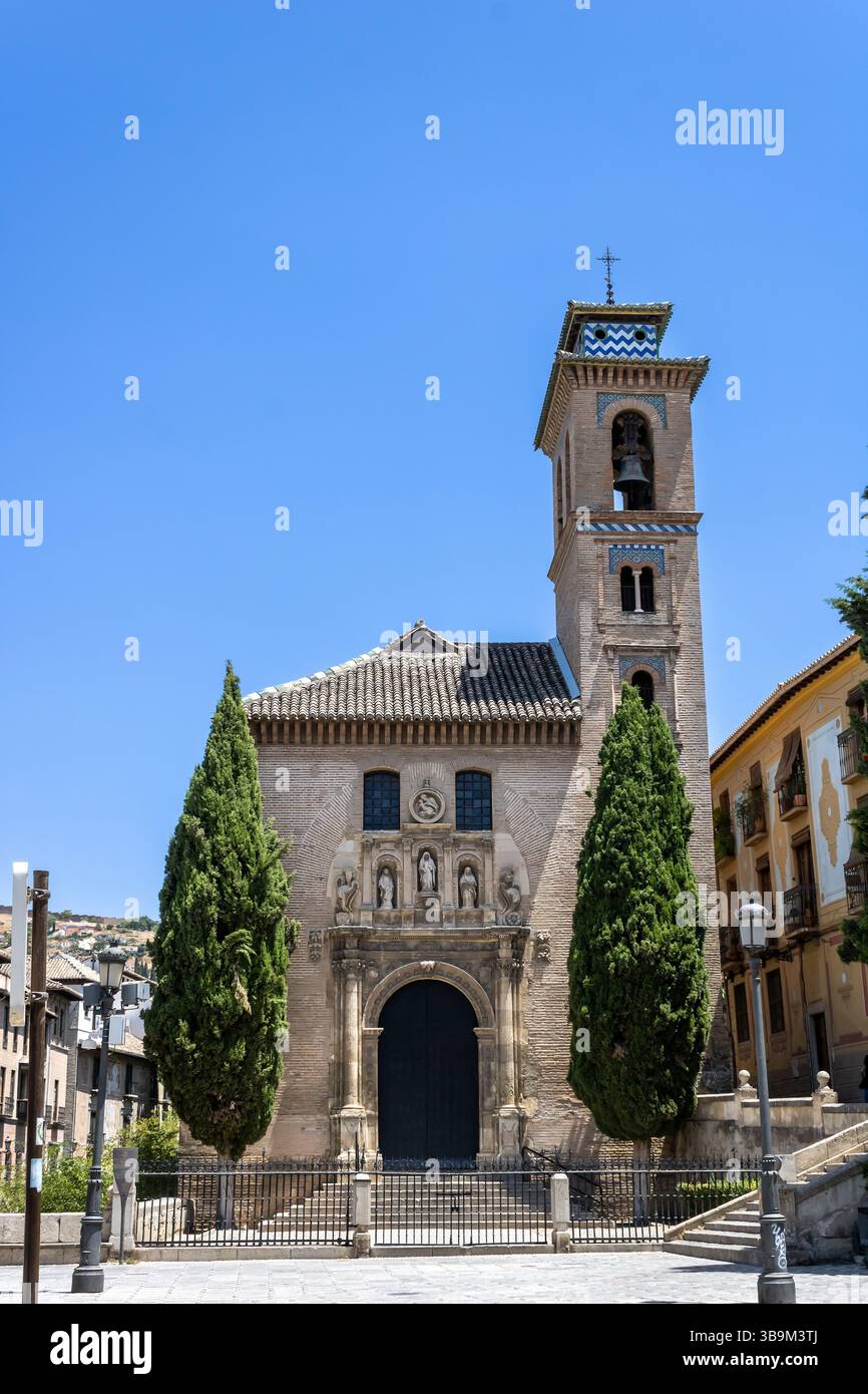 L'église Santa Ana , officiellement l'église paroissiale de San Gil et Santa Ana, Grenade, Espagne Banque D'Images