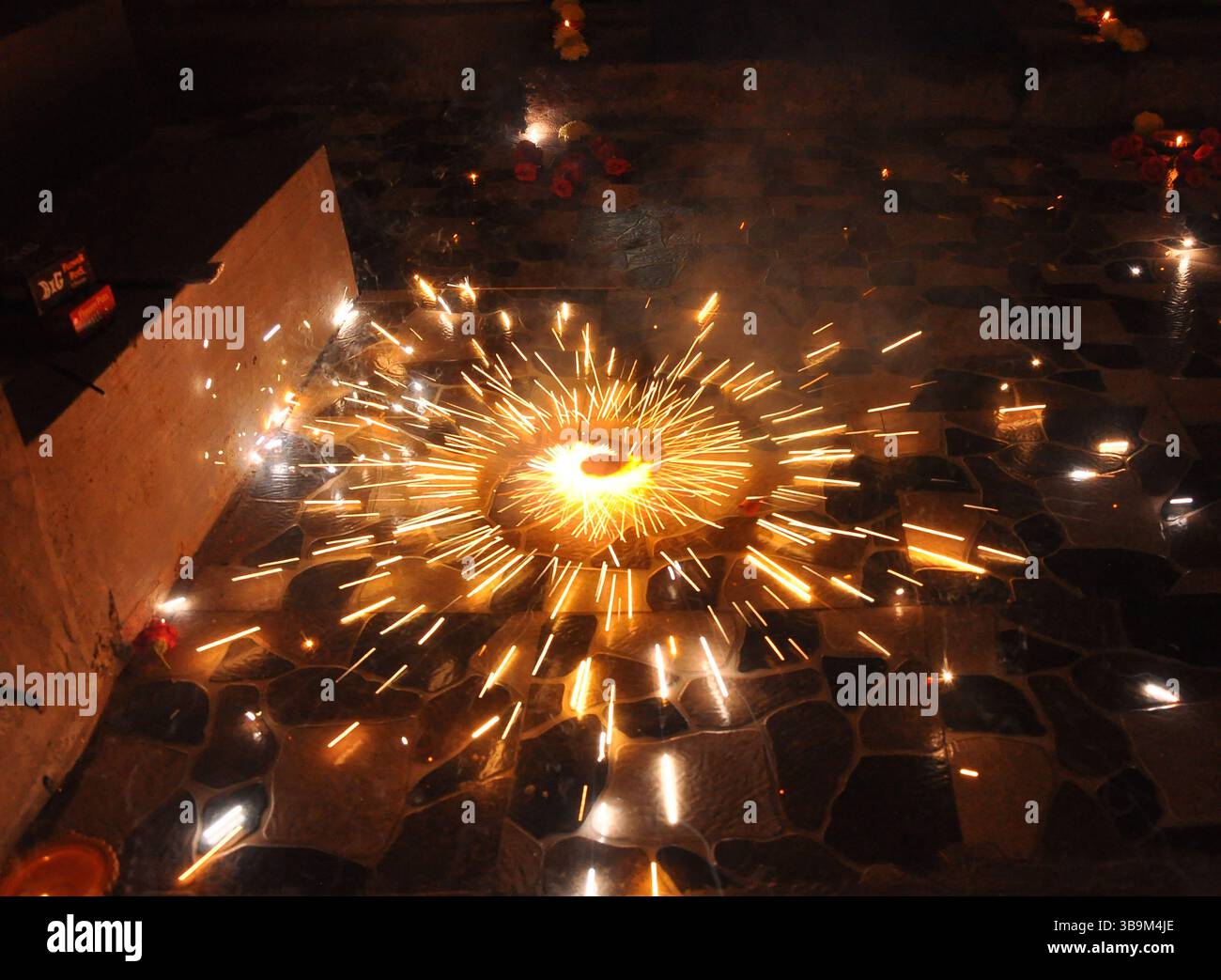 Feu d'artifice, Festival de Diwali Banque D'Images