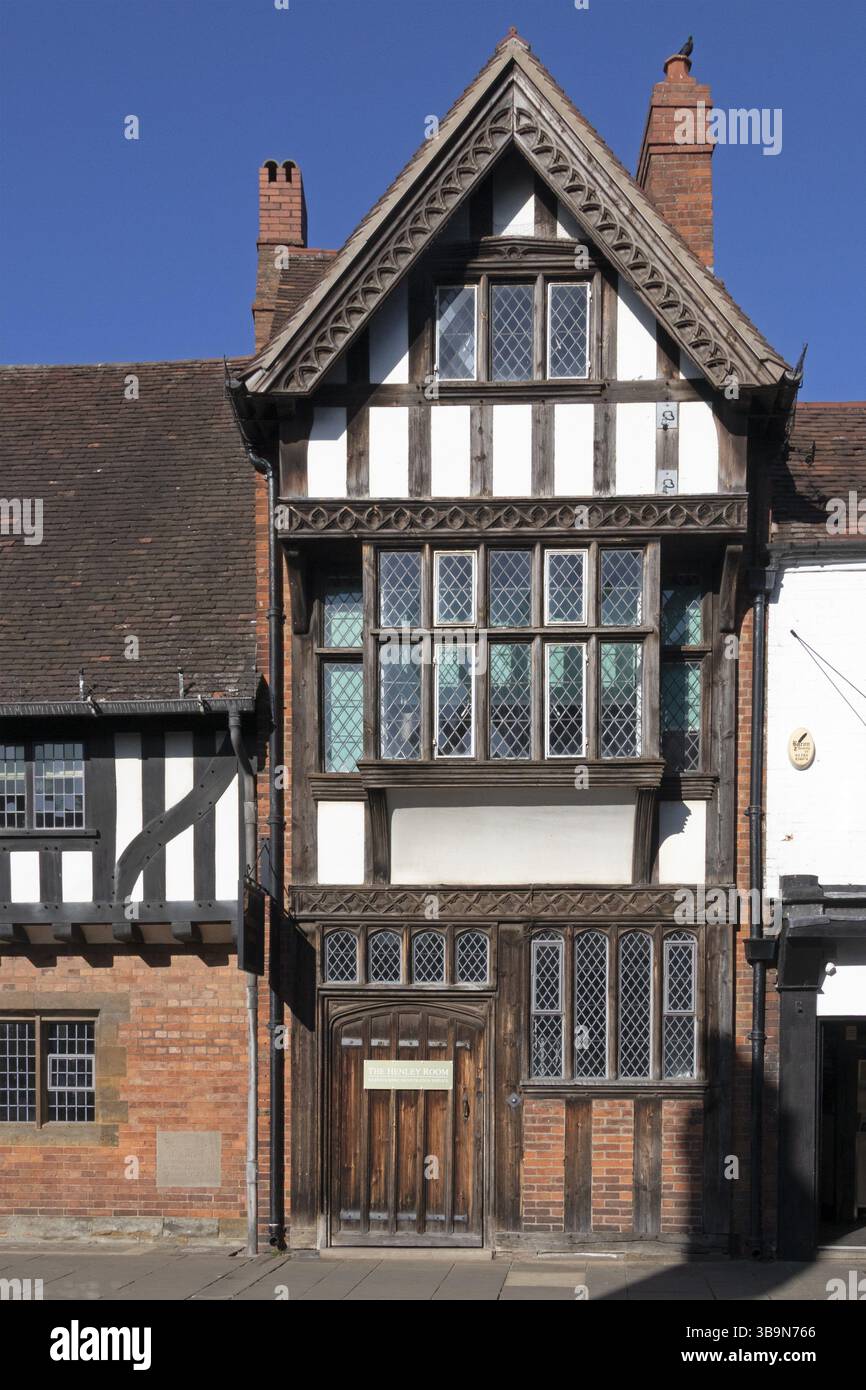 Maison à colombages, Stratford-upon-Avon, Warwickshire, Angleterre, Grande-Bretagne Banque D'Images