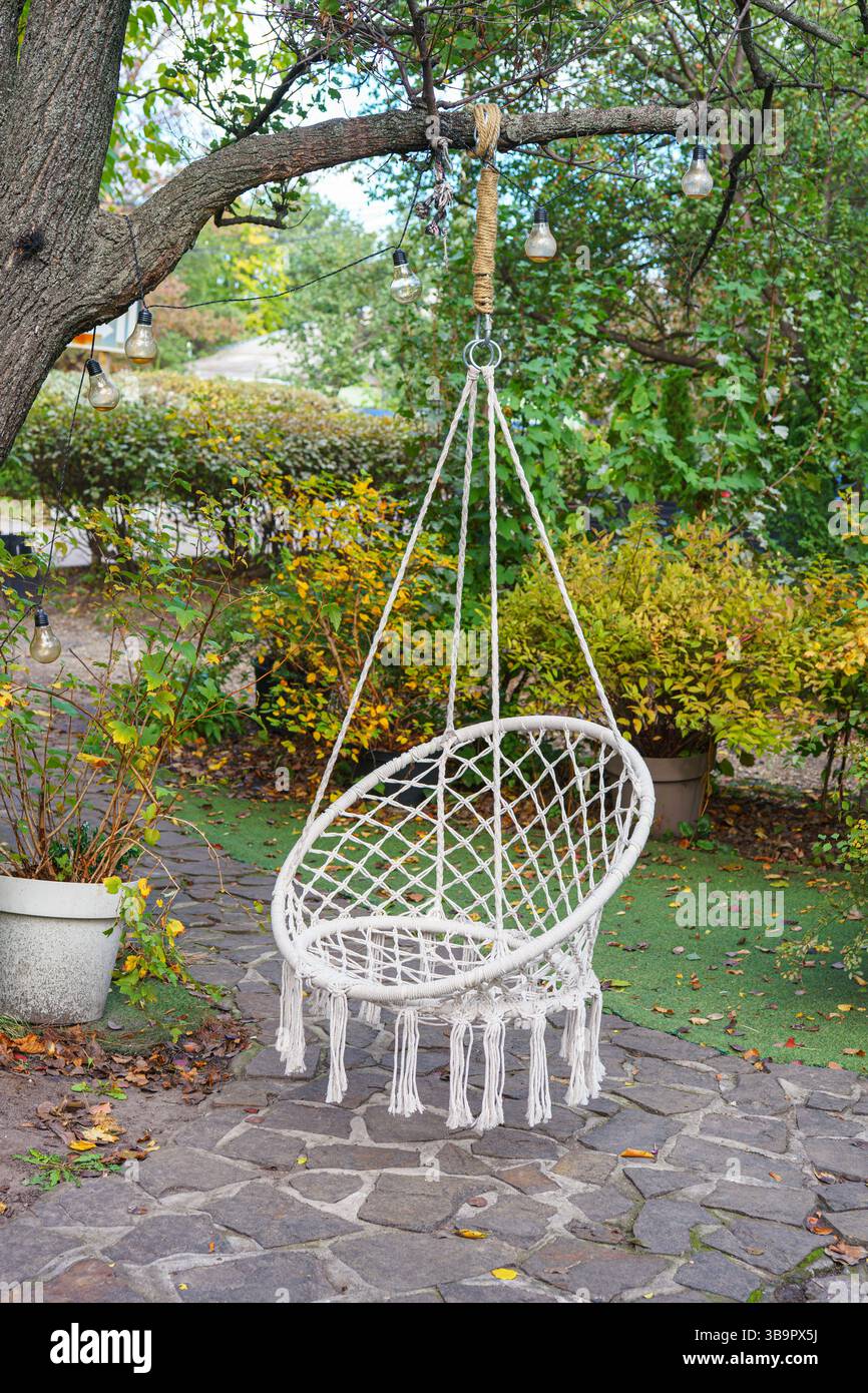 Balançoire bascule confortable pour enfants en bois coton terrasse jardin maison Balançoire bascule confortable pour enfants en bois coton terrasse jardin maison