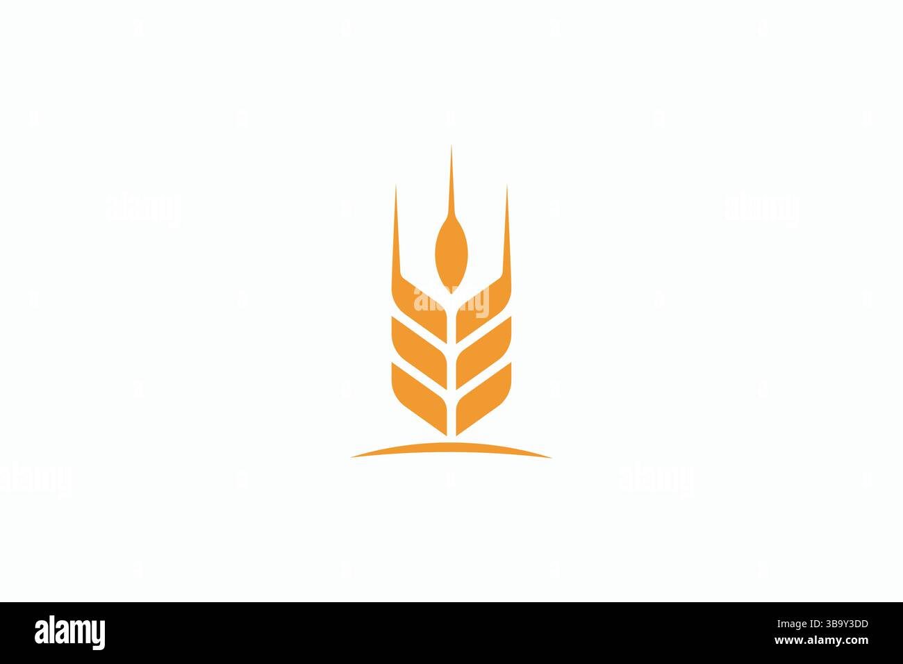 Logo blé Agriculture Agriculture produits alimentaires naturels biologique avec style minimaliste Illustration de Vecteur