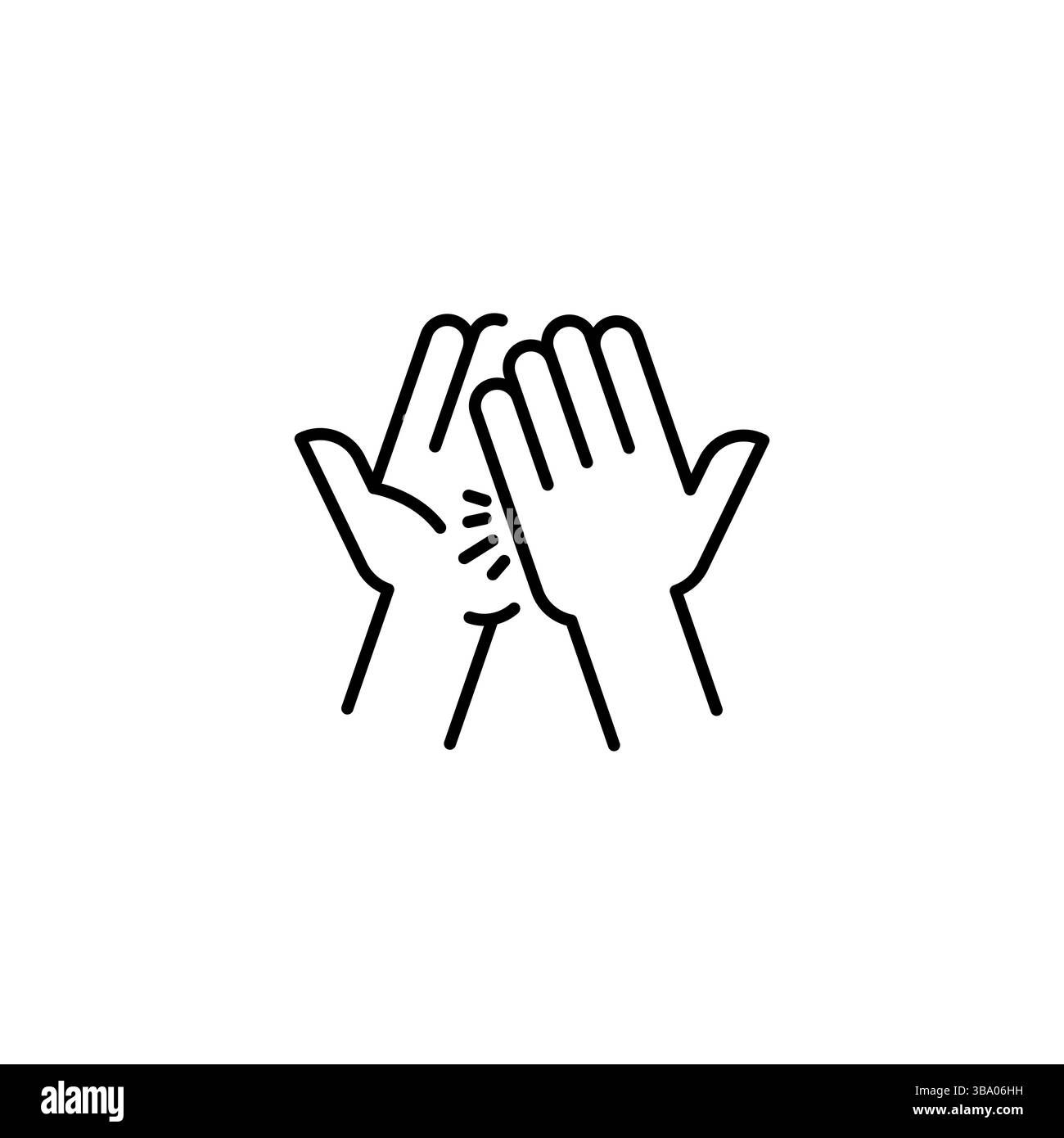 Icône High Five Illustration de Vecteur