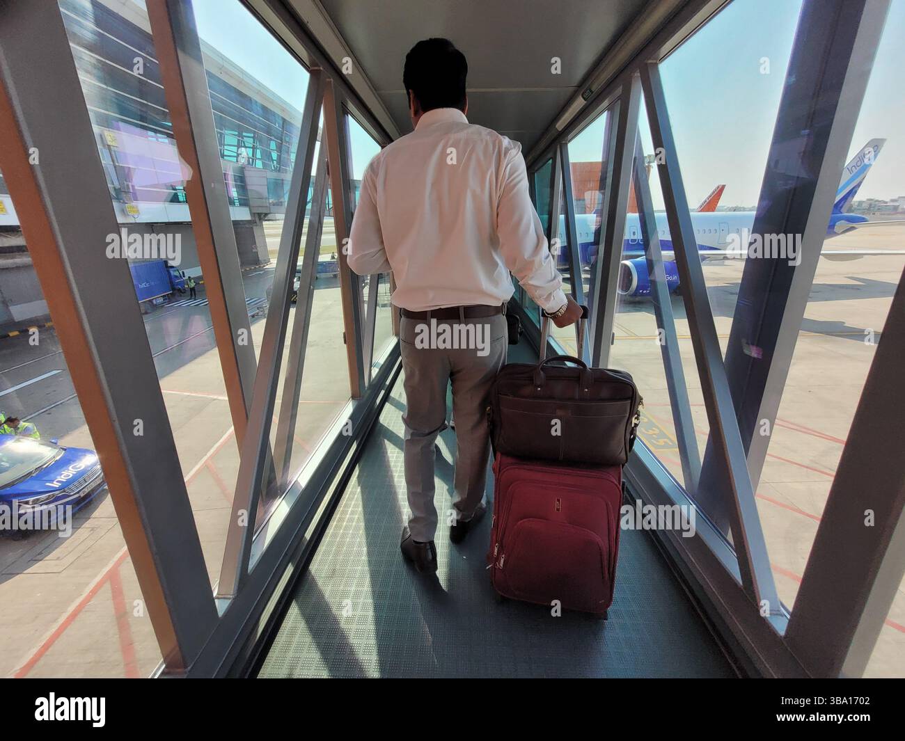 Indigo Airlines et son vol de Bengaluru à Delhi le 13 novembre 2024 Banque D'Images