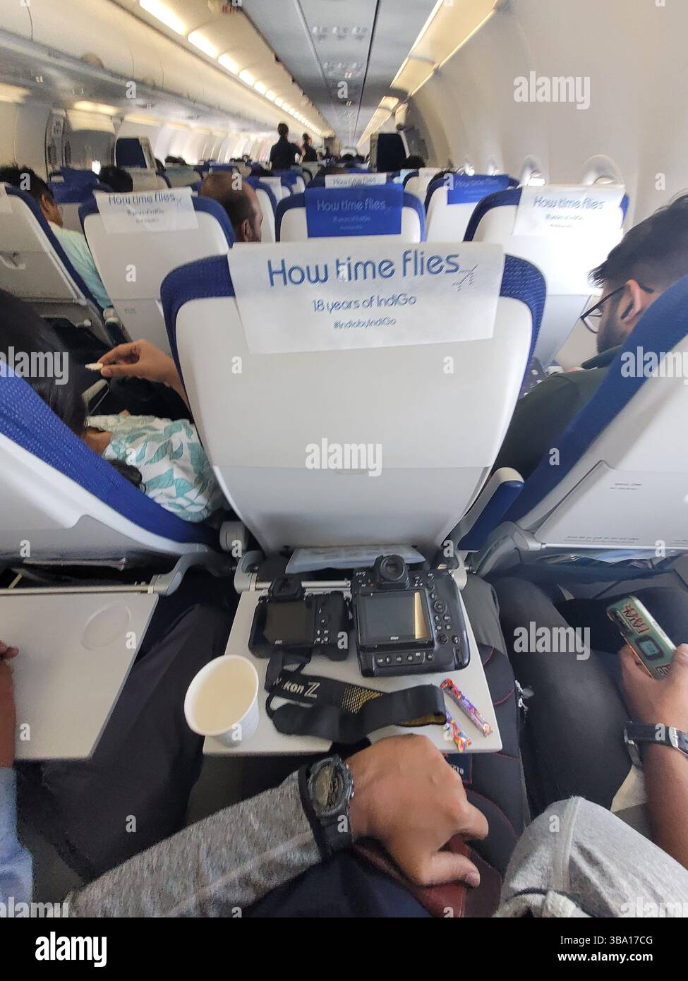Indigo Airlines et son vol de Bengaluru à Delhi le 13 novembre 2024 Banque D'Images