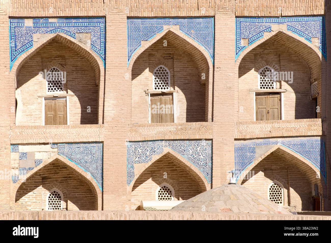 Allakuli Khan Madrasah, Khiva, Ouzbékistan Banque D'Images