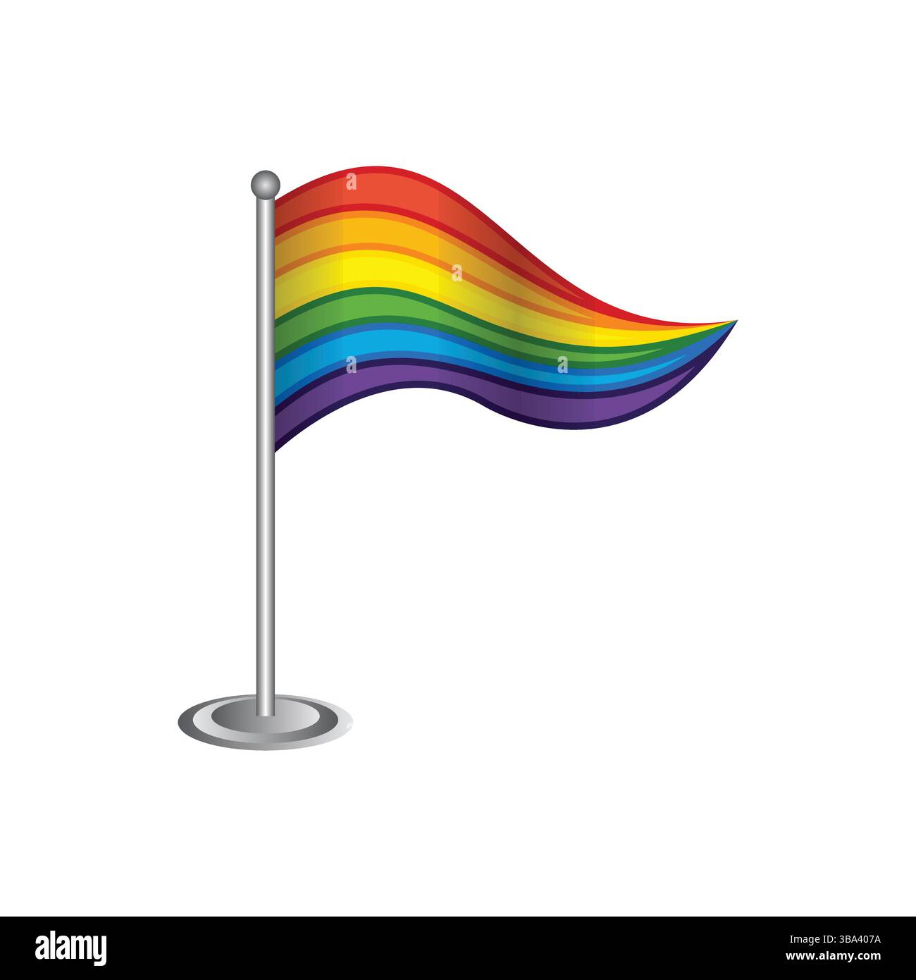 Rainbow Pride Flag Vector, symbole de diversité et d'égalité Illustration de Vecteur