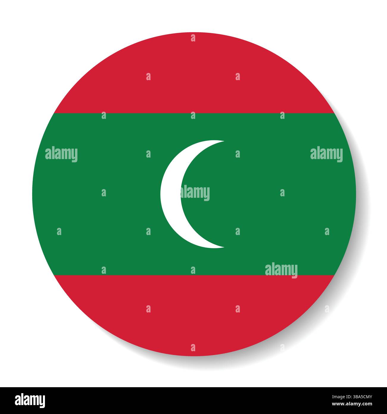 Drapeau des Maldives. Maldives bouton drapeau logo icône ordinateur illustration vectorielle conception. Illustration de Vecteur