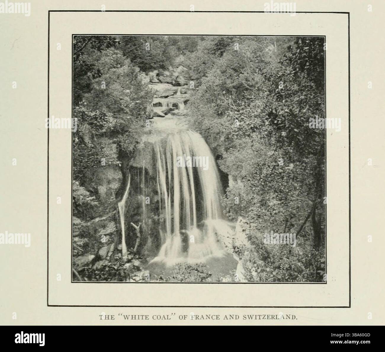 LE « CHARBON BLANC » DE FRANCE ET DE SUISSE. De l'article L'UTILISATION DES PUISSANCES DE L'EAU DE MONTAGNE. Par Paul Letheule. Tiré de l'Engineering Magazine consacré au progrès industriel volume XXIV octobre 1902 - mars 1903 The Engineering Magazine Co Banque D'Images