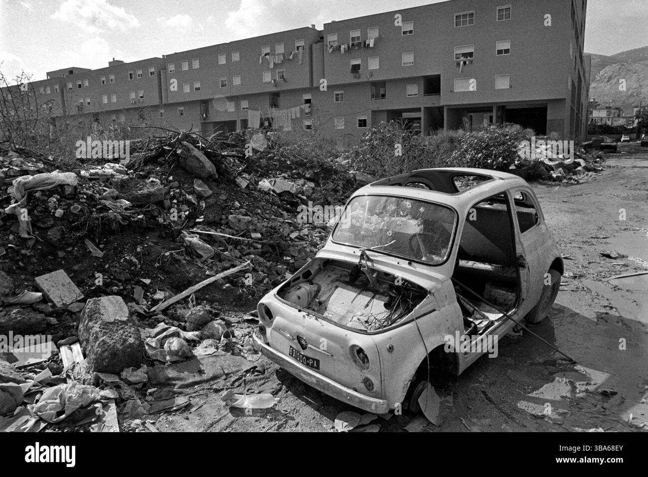 - Périphérie de Palerme, quartier zen....- periferia di Palermo, il quartiere Zen Banque D'Images