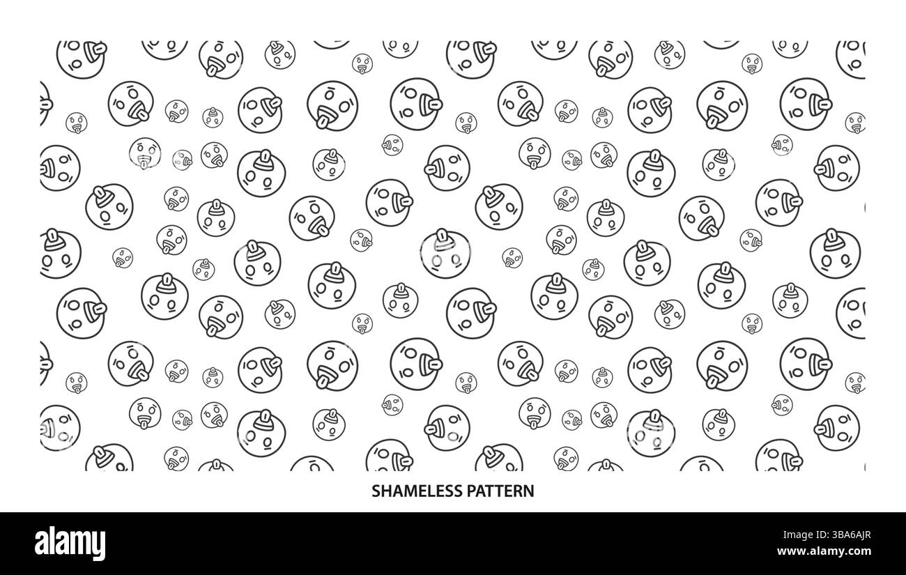 Simple Black Outline Cute Planet avec visage Seamless Pattern pour Space Designs Illustration de Vecteur Simple Black Outline Cute Planet avec visage Seamless Pattern pour Space Designs Illustration de Vecteur