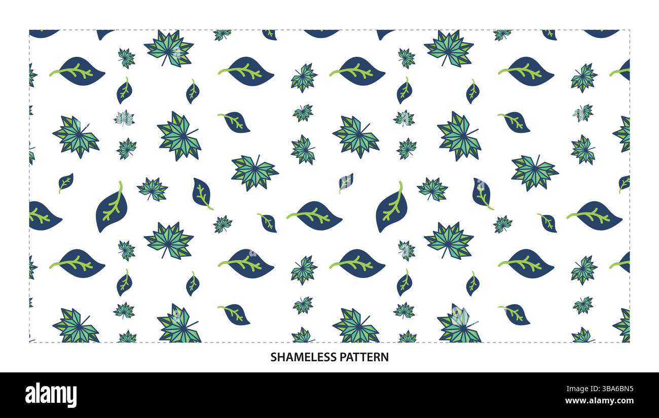 Élégant motif sans couture de feuilles vert et bleu pour les conceptions naturelles et textiles Illustration de Vecteur Élégant motif sans couture de feuilles vert et bleu pour les conceptions naturelles et textiles Illustration de Vecteur