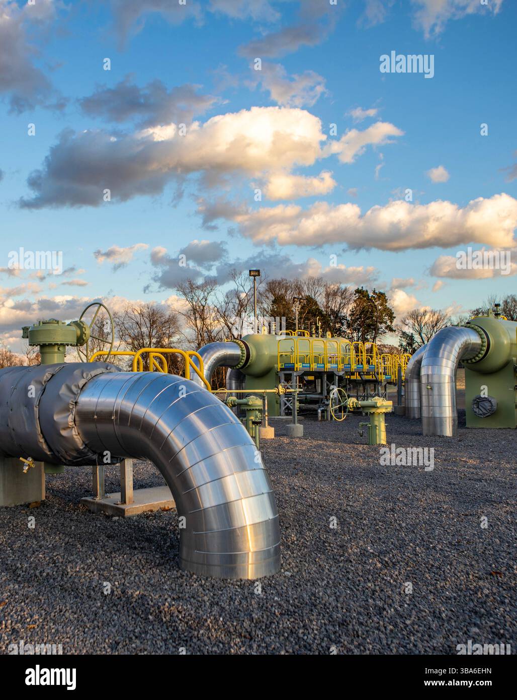 Station de compression travaillant dans le Tennessee Banque D'Images